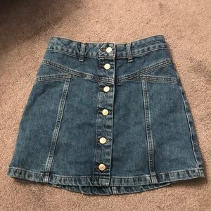 TOPSHOP JEAN SKIRT!!!!!